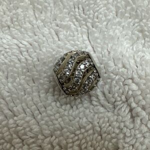Pandora Pavé CZ Charm Sterling Silver 925 ALE Sparkle Bead Authentic